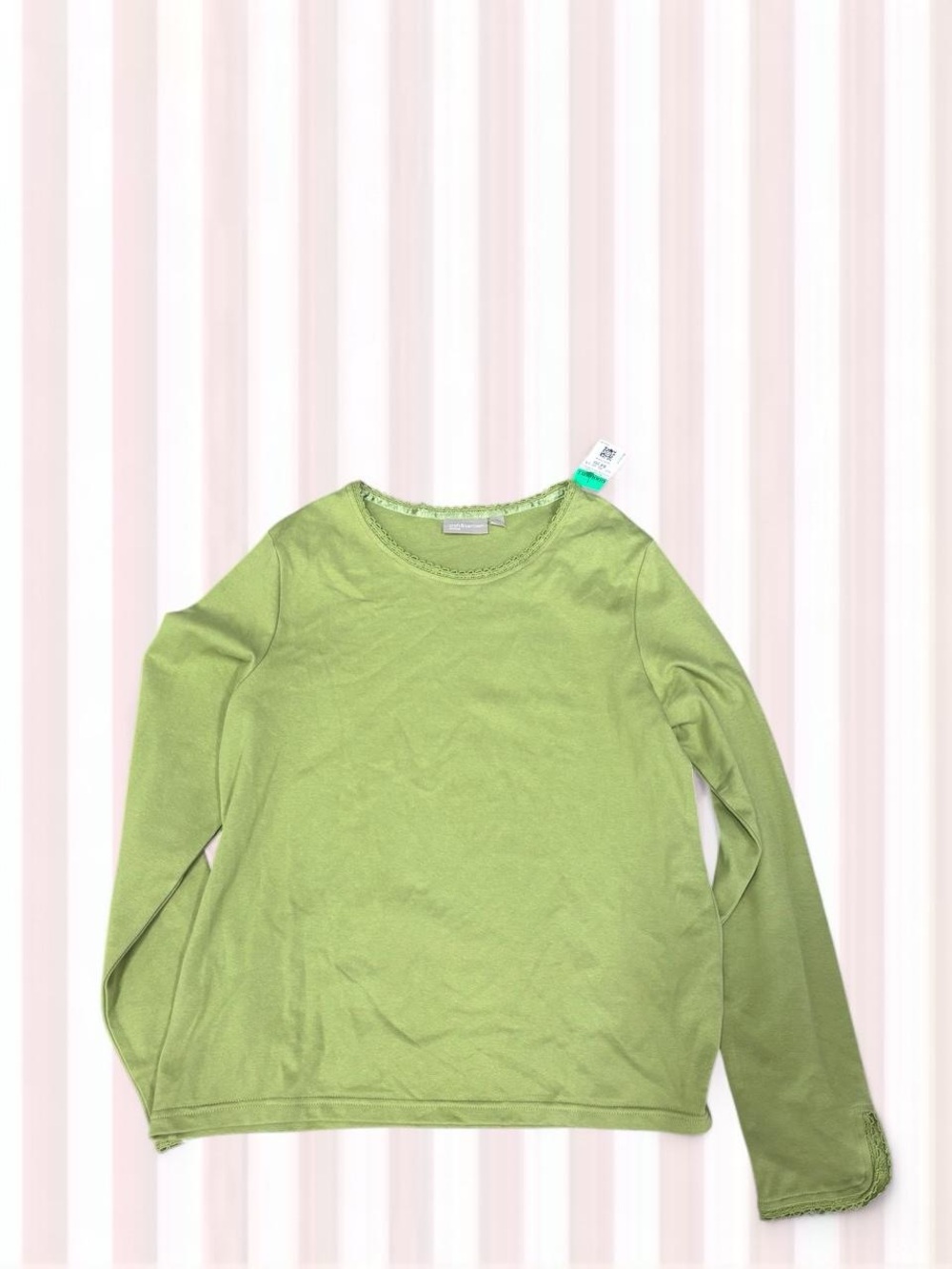 croft & barrow Girls' Long-Sleeve Top - Light Green